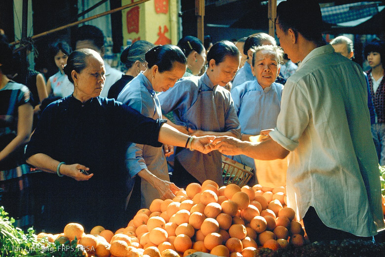 In A Singapore Market (Courtesy of National Museum Permanent Collection)