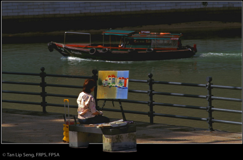 Artist At Singapore River