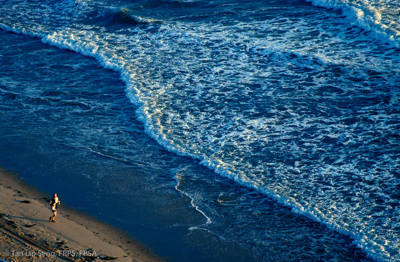 Jogging At The Beach