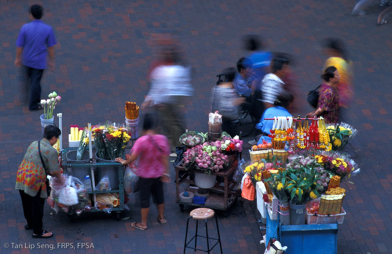 Flower Sellers (Singapore Today 2008 Postage Stamp)